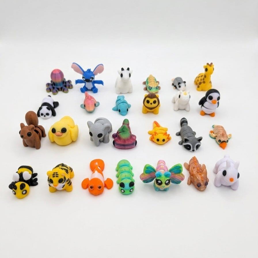 Home v2 3 3D Printed Mini Animal Figurines